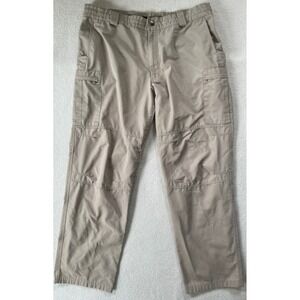 Blauer Mens 40x33 Tactical Cargo Pants Silver Tan Ripstop Utility Trousers 8835